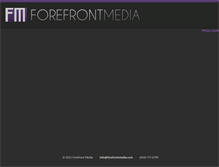 Tablet Screenshot of forefrontmedia.com